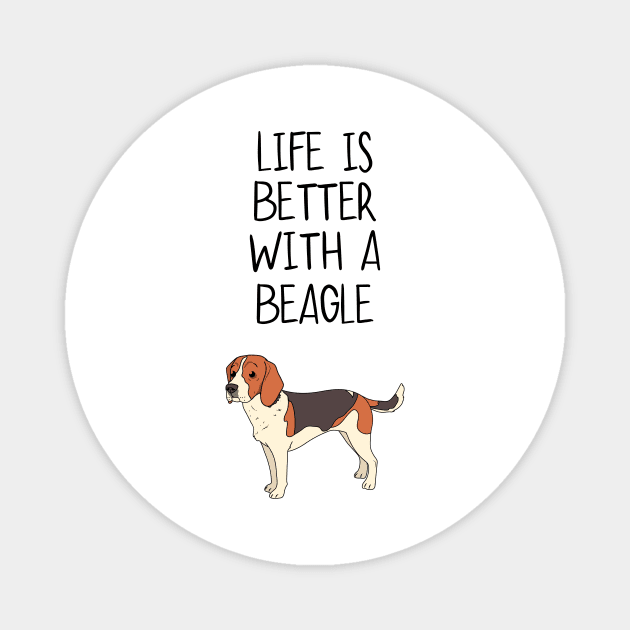 Life Is Better With A Beagle Dog Magnet by octopath traveler floating island